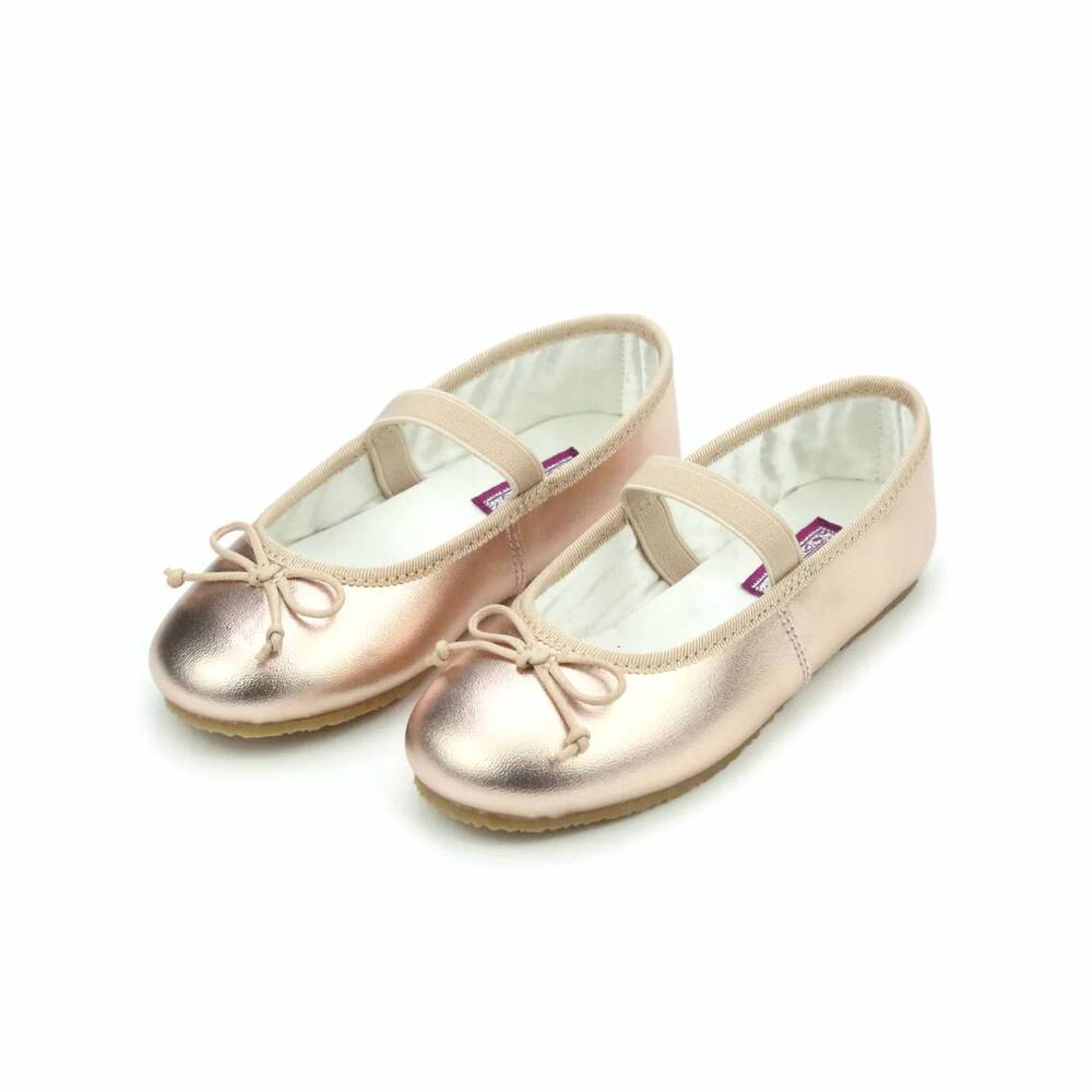 NEW L'AMOUR kid's ballerina flat in rosegold